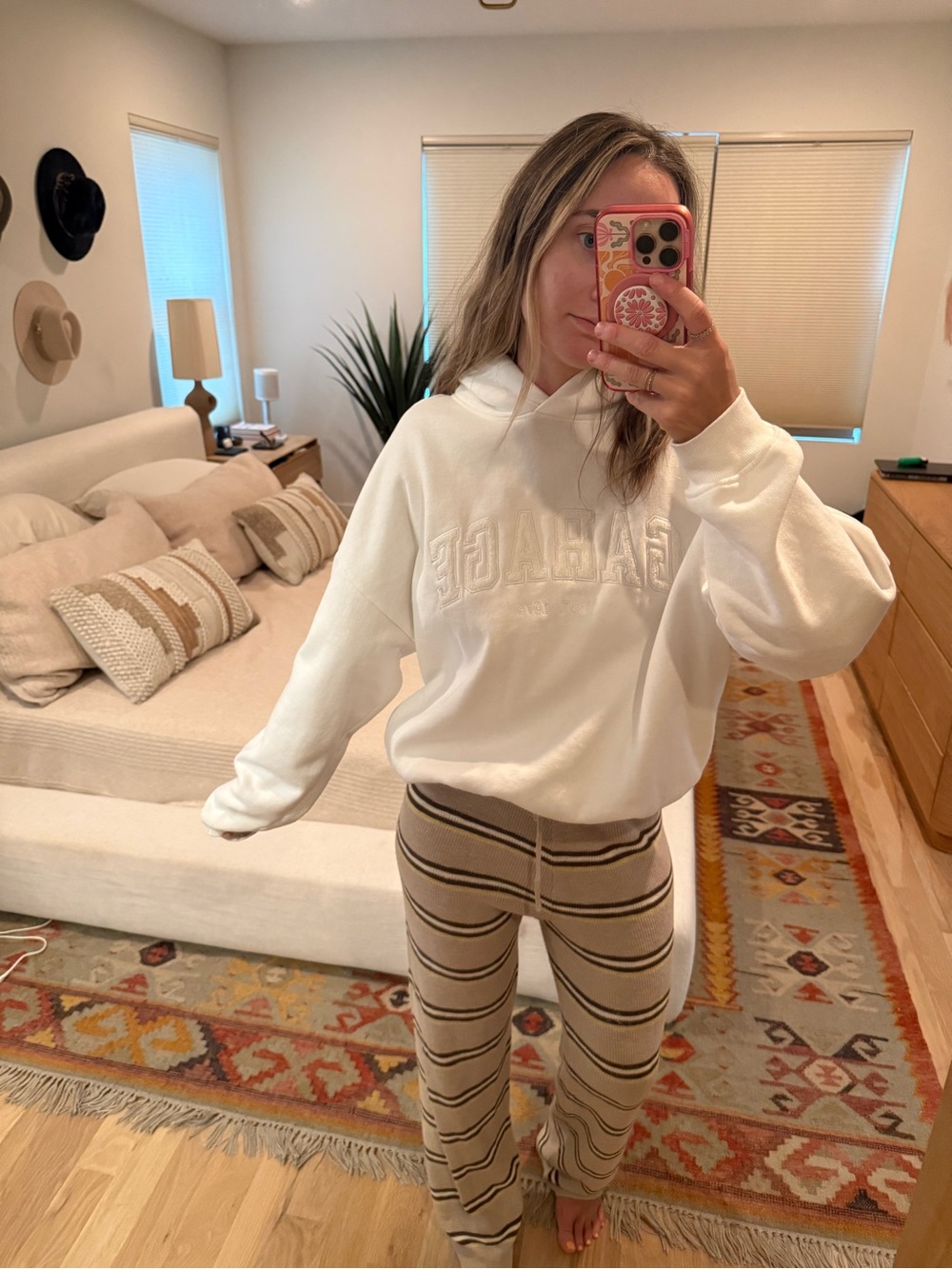 White Garage Hoodie